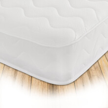 Starlight Beds 2ft6 Small Single Mattress. Wave Design Small Single Memory Foam Mattress with Springs. Soft, White. (75cm x 190cm, 2ft6 x 6ft3)