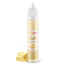 HONEYBERRY Natural Butter Food Flavouring 30ml – High Strength Professional Flavour Drops – Concentrated Liquid Essence for Baking, Desserts