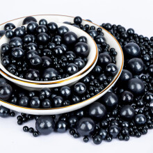Twisweet Black Sprinkles 130g, Edible Pearl Sprinkles for Cake Decorating, Mix Size Sugar Pearls Baking Candy Cupcake Topper Cookie Ice Cream Cake