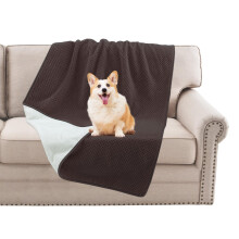 BellaHills Waterproof Dog Blanket Washable Flannel Blanket for Dogs and Pets, Pet Throw Protects for Sofa Car Bed Cover with Soft Plush