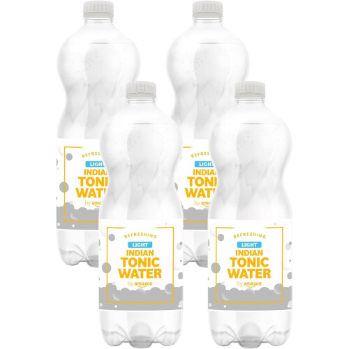 by Amazon Light Indian Tonic Water, 1l (Pack 4)
