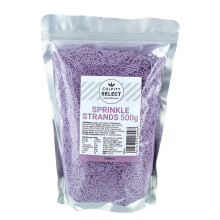 Culpitt Select Sprinkles | Purple Sugar Strands, Cake Sprinkle Decorations For Cakes, Cupcakes, Cookies, Ice Cream, and Desserts | 500g