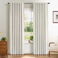INOVADAY 100% Blackout Curtains for Bedroom 84 Inch Drop 2 Panels Thermal Insulated Curtains for Living Room