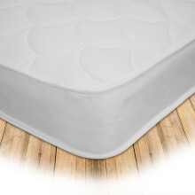 Starlight Beds Double Mattress - 4ft6 Shell Hybrid Sprung Memory Foam Mattress, Soft Comfort, 18cm Deep, White (135cm x 190cm)