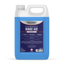 McKLords Commercial Dishwasher Rinse Aid, Blue, 2.5 Litre