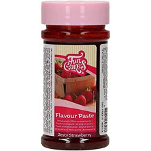 FunCakes Flavour Paste Zesty Strawberry: Food flavourings, Great Taste, Perfect for Cake Decorating, Suitable for Batter and Fillings. 120 g.