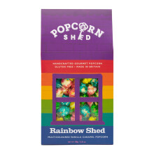 Popcorn Shed Rainbow Shed Gourmet Popcorn (1 x 80g) - Multicoloured Vanilla Caramel Gourmet Popcorn, Easy & Low Calorie Snack, Perfect for Parties