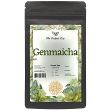 Genmaicha Tea (50g) Premium Style of Japanese Green Tea Loose Leaf with Roasted Rice China Sencha Aromatic Smooth Blend Low Caffeine Perfect Full of