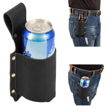 Beer Belt,Leather Beer Holster Bottle Holders,Beer Holster Belt Holder,Grilling Beer Gifts for Men Father Day Christmas