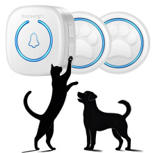 Soft Ring Wht Dog Bells Toilet Training – Wireless Dog Doorbell for Dogs to Go Outside, Waterproof Dog Bell with 300m Range