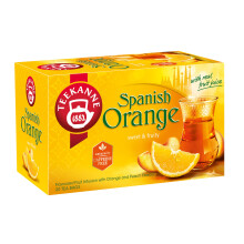 Teekanne World Special Tea Spanish Orange Infusion with Fruit and Herbals of Apple, Hibiscus, Sweet Blackberry Leaves, White Hibiscus, Liquorice