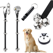 Yizerel 2 Pack Dog Doorbells, Dog Training Bells for Go Outside Potty Training Bell Communication Device, Adjustable Strap Door Bell