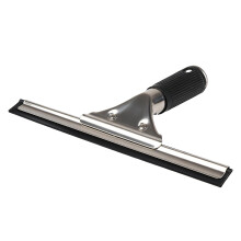 25cm Professional Window Cleaner Squeegee Stainless Steel Window Wiper with Rubber Blade and Grip Windows Cleaning Equipment for Windows Shower Doors