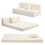 MeMoreCool Folding Mattress Double, Corduroy Fold Out Sofa Bed, Grey 1