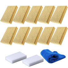 Kitchen Sponges, Eco Coconut Coir Sponge Scour Pads for Cleaning Heavy Duty Pots Pans Dishes