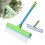 Window blade Squeegee - Recyclable Windows Cleaning Scraper with Silicone Squeegee and Microfiber Scrubber 1