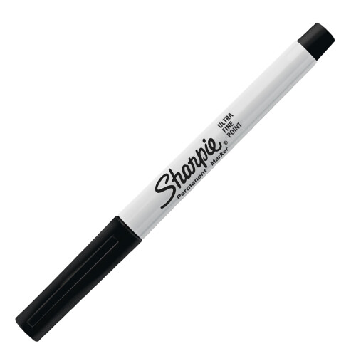 Sharpie Sharpie Permanent Markers | Ultra Fine Point for Precise Marks | Black Ink | 2 Marker Pens 1