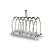 LEMLIT Toast Rack Restaurant Bread Holder 6 Slices Stainless Steel 6 Slices Sample Food Display Tool For Home Kitchen Restaurant