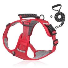 (S, Red) Chewie Cozy Harness, Getchewie Dog Harness, Get Chewie with Reflective Pet Chest 1.5m