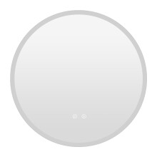 Runder LED-Badezimmerspiegel, 70 cm, beschlagfrei, 3 Lichtfarben