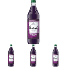 Britvic Blackcurrant Cordial, 1L (Pack of 4)