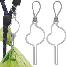 SHAOUMAN Hands-Free Dog Poop Bags Holder with Elastic Rope for Used Poo Bags Handy Waste Bags Carrier for All Leash Pet Potty Bags Clip Leash