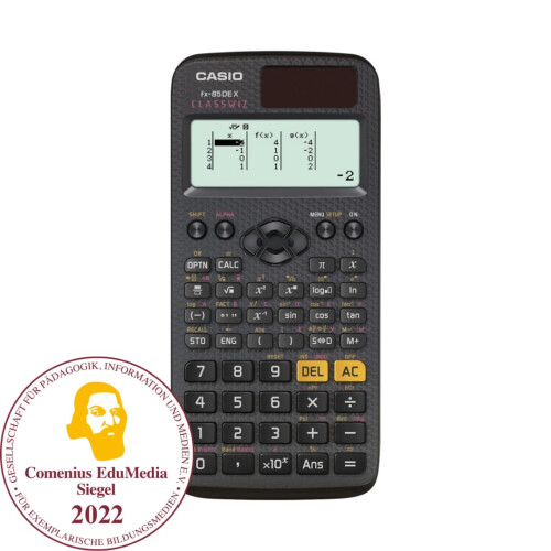 Casio Casio FX-85DE X ClassWiz Technical and Scientific Calculator - German menu guide and notation. 1
