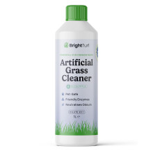 BrightTurf Artificial Grass Cleaner for Dogs 1L Makes 20L | Enzyme Pet Urine Odour Eliminator | Astro Turf Fake Lawn Deodoriser | Pet & Child Safe