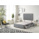 Bed Centre Platinum Charcoal Plush Divan Bed Base With Same Headboard And Storage Drawer-3FT Single, 1