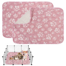 Washable Puppy Pads Reusable, Puppy Training Pads, Whelping Kits for Puppies, Guinea Pig Cage Liner, Non-Slip Super Absorbent, for Small Animals