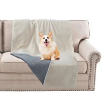 BellaHills Waterproof Dog Blanket Washable Flannel Blanket for Dogs and Pets, Pet Throw Protects for Sofa Car Bed Cover with Soft Plush