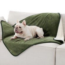 LE SURE Waterproof Dog Blanket Washable - 100x80cm Fleece Pet Blanket For Medium Dogs and Cats