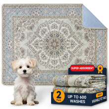 YOSEPATI Washable Pee Pads for Dogs 2 Pack, Puppy Pads with Pheromones, 2026 Upgraded PuppyPad 60x45cm Super Absorbent Waterproof Pet Training Pads