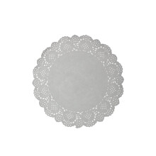 LJY 120 Pcs Round Paper Doilies White (7.5 in) - Lace Doyleys for Arts and Crafts, DIY Wedding Decor, Scrapbooking, Table Settings and Party Placemats