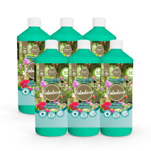 Fabulosa 4 in 1 All Purpose Outdoor Disinfectant, Cleaner and Odour Remover for Patios, Driveways and Decking, 1L, 6 Pack, Meadow Fresh