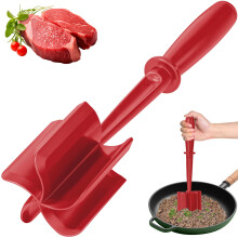 Mince Masher, Ground Beef Meat Masher with 5-Blade Head, Versatile High-Temp Heat-Resistant Hamburger Meat Chopper