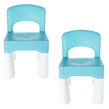 JMIATRY 2 Pcs Plastic Chairs, 9.4" Height Seat, Plastic Chair with Curved Backrest, Durable and Lightweight, Building Blocks Chair for Aged 2-10