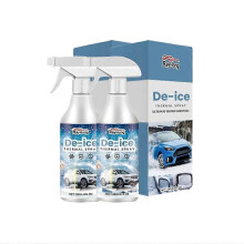 (2PCS) 1-5x Automotive Glass Deicing Agent Windshield Window Deicing Snow Melting Snow Melting Agent Icing Agent