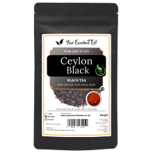 Ceylon Black Loose Leaf Tea (100g) - Broken Orange Pekoe Classic Ceylon Tea Sri Lanka Leaves Malty Golden Premium Mild Smooth Classic Full-Bodied