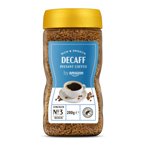 by Amazon Decaf Instant Gold Coffee, 200g - Rainforest Alliance Certified