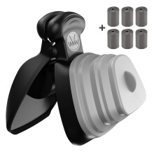 Brifit Dog Pooper Scooper & 6 Roll Waste Bags Small, Portable Pet Pooper Scooper for Dog Cat