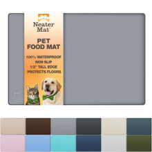 Neater Pet Brands Neater Mat Pet Mats for Food and Water, Cat & Dog Bowl Mat Waterproof Silicone, Feeding Tray, Dog Food Mats for Floors