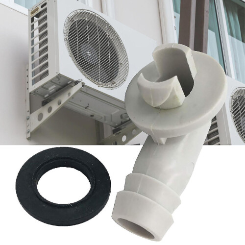 Plastic Air Conditioner Ac Drain Hose Connector Elbow Fitting with Rubber Ring-hy 2