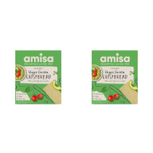 Amisa Organic Crispbread Veggie Garden Gluten Free, 100g (Pack 2)