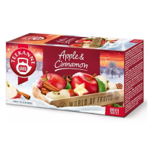 Teekanne Apple & Cinnamon Flavored All Natural Fruit Tea with Rosehip Hibiscus and Orange Peel 20 Teabags