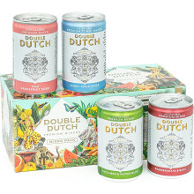 Double Dutch Variety Pack – 8 x 150ml Premium Mixers | Low Calorie, Vegan-Friendly Tonic Waters for Gin, Vodka, Tequila & Cocktails
