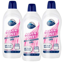 Care+Protect Dishwasher Gel All In One: Degreaser - Rinse Aid - Salt - Odor Neut