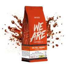 We Are Coffee Co - Colombian Salted Caramel Flavour Infused Ground Coffee | Single Origin Arabica | Omni Grind 227g | Medium Roast | Flavoured