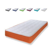 eXtreme comfort ltd Cooltouch Colours Orange Small Double Mattress - 120x190cm, 18cm deep. Memory Foam and Coil Spring Hybrid, Plush Comfort