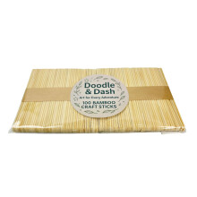 Doodle & Dash Lolly Sticks 100 Pack – Food Safe Bamboo Lollipop & Cake Pop Sticks – Smooth Splinter-Free Baking